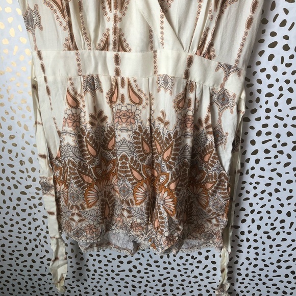 NWT Minkpink Tie Waist Floral Paisley Romper - Picture 6 of 7